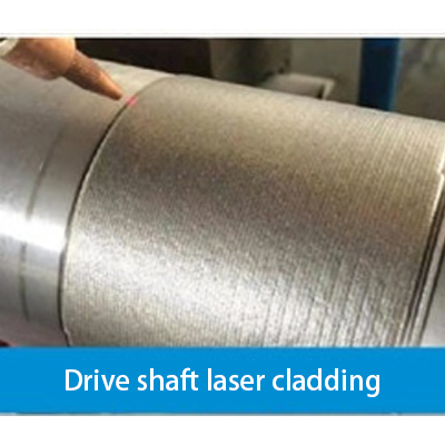 Drive shaft laser cladding