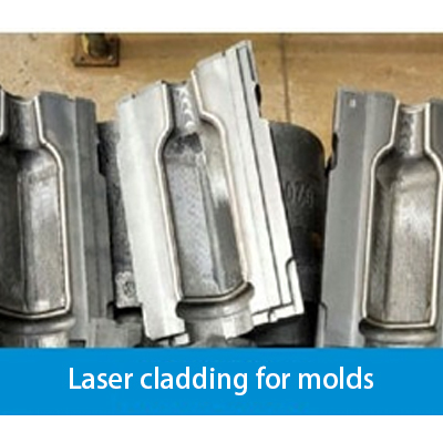 Laser cladding for molds