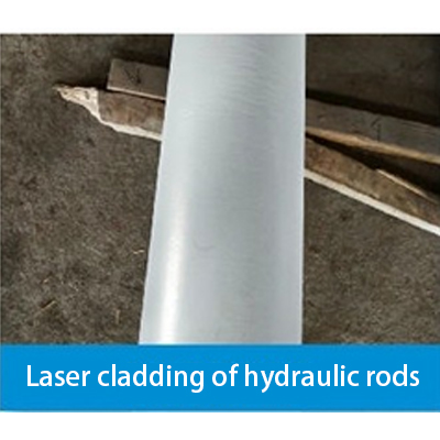 Laser cladding of hydraulic rods